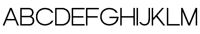ZIFTONE Extra Light Font UPPERCASE