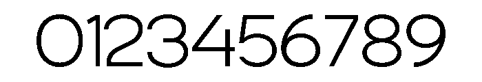 ZIFTONE-ExtraLight Font OTHER CHARS