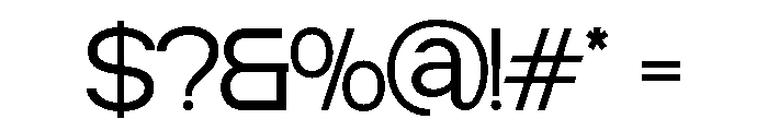 ZIFTONE-Light Font OTHER CHARS