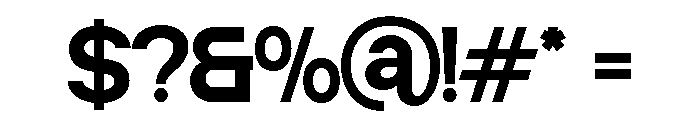 ZIFTONE Semi Bold Font OTHER CHARS
