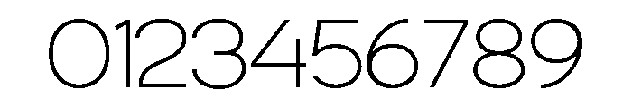 ZIFTONE-Thin Font OTHER CHARS