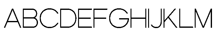 ZIFTONE-Thin Font UPPERCASE