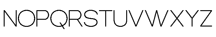 ZIFTONE-Thin Font UPPERCASE