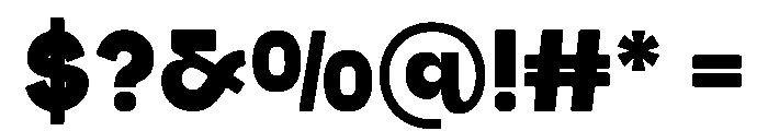 ZINCE Font OTHER CHARS