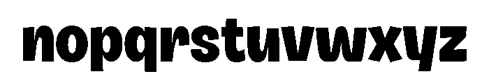 Zigwo Black Font LOWERCASE