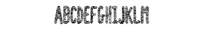 Zigzag Embroidery Stitc Regular Font UPPERCASE
