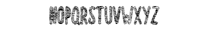 Zigzag Embroidery Stitc Regular Font UPPERCASE