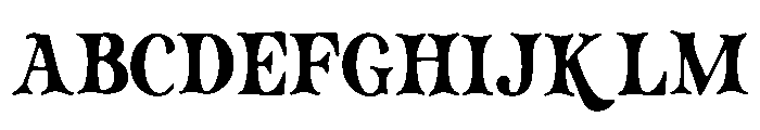 Zing_Rust Font UPPERCASE