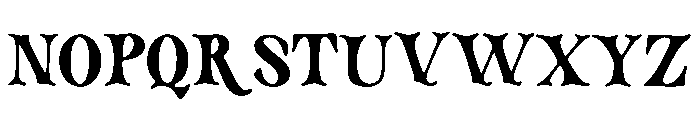 Zing_Rust Font UPPERCASE