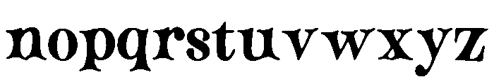 Zing_Rust Font LOWERCASE