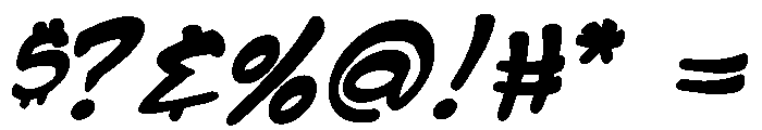 ZingPop  Bold Font OTHER CHARS