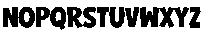 Zingoo Font UPPERCASE