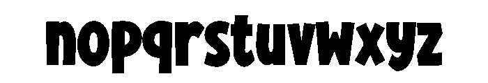 Zingoo Font LOWERCASE