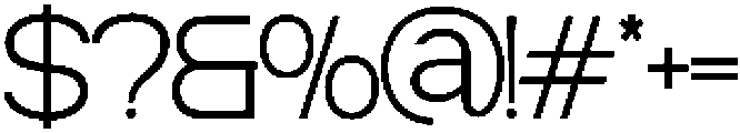 ZIFTONE Extra Light otf (200) Font OTHER CHARS