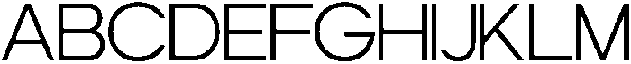 ZIFTONE Extra Light otf (200) Font UPPERCASE