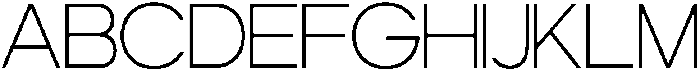 ZIFTONE Thin otf (100) Font UPPERCASE