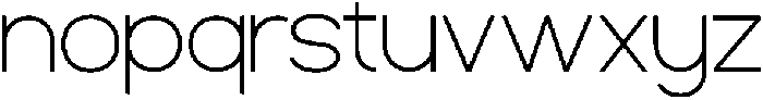 ZIFTONE Thin otf (100) Font LOWERCASE