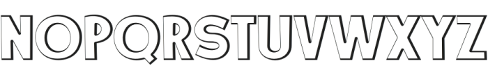 ZiLovers Outline otf (400) Font UPPERCASE