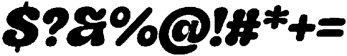 Zicho Slant Regular otf (400) Font OTHER CHARS