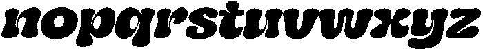 Zicho Slant Regular otf (400) Font LOWERCASE