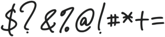 Zigas Signature otf (400) Font OTHER CHARS