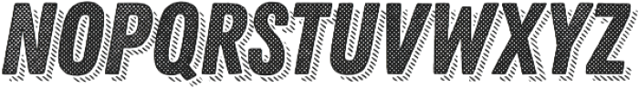 Zing Rust Halftone A1 Base Shadow3 otf (400) Font UPPERCASE