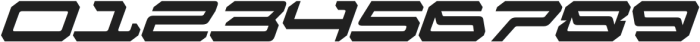 Zirox Cyberpunk Italic otf (400) Font OTHER CHARS