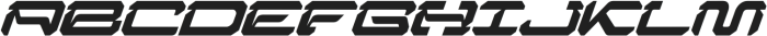Zirox Cyberpunk Italic otf (400) Font UPPERCASE