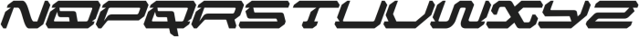 Zirox Cyberpunk Italic otf (400) Font UPPERCASE