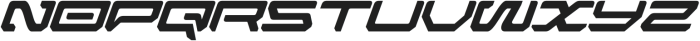 Zirox Cyberpunk Italic otf (400) Font LOWERCASE