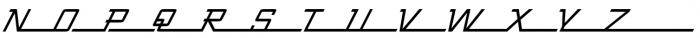 Zinger Italic Font UPPERCASE