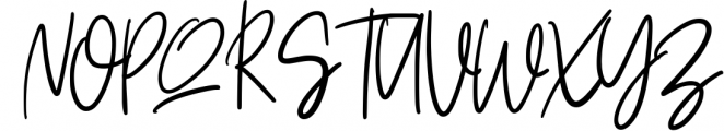 Ziliast Signature Natural Font UPPERCASE