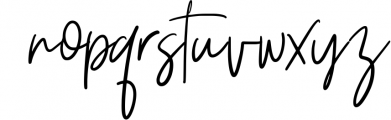 Ziliast Signature Natural Font LOWERCASE