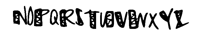 ZigZaggedZig Font UPPERCASE