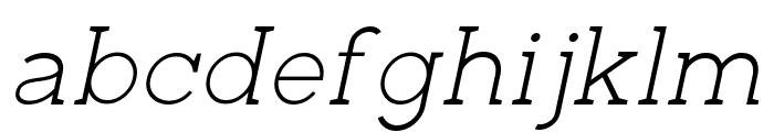 Zilap Corporative Light Italic Font LOWERCASE