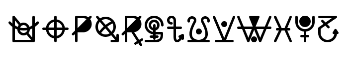 Zilap Zodiac Font LOWERCASE