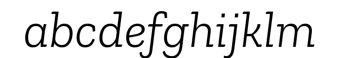 Zilla Slab Light Italic Font LOWERCASE