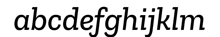 Zilla Slab Medium Italic Font LOWERCASE