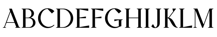 Zindora Regular Font UPPERCASE