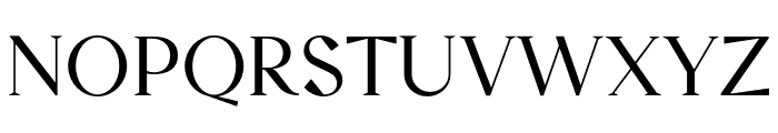 Zindora Regular Font UPPERCASE