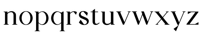 Zindora Regular Font LOWERCASE