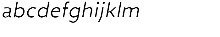 Zigfrid Light Italic Font LOWERCASE