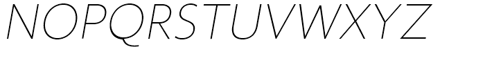 Zigfrid Thin Italic Font UPPERCASE
