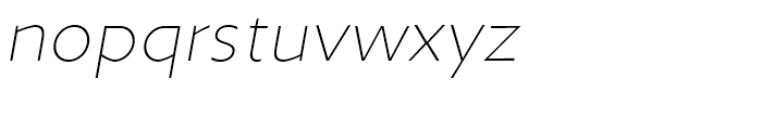 Zigfrid Thin Italic Font LOWERCASE