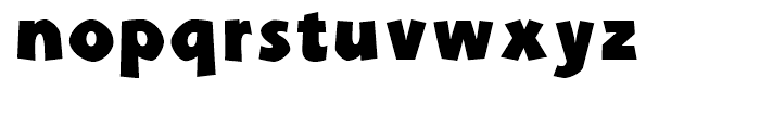 Zim Black Font LOWERCASE