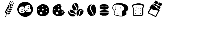 Zing Rust Zing Goodies Bakery Icons Font OTHER CHARS