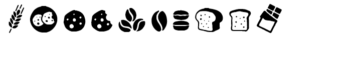 Zing Script Rust Zing Goodies Bakery Icons Font OTHER CHARS