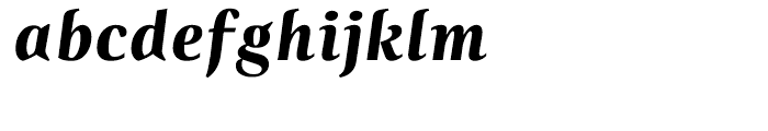Zingha Bold Italic Font LOWERCASE