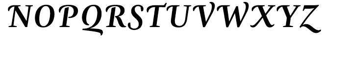 Zingha Medium Italic Swashes Font UPPERCASE
