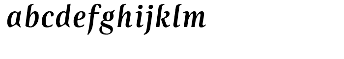 Zingha Medium Italic Font LOWERCASE